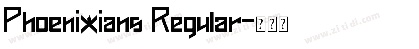 Phoenixians Regular字体转换